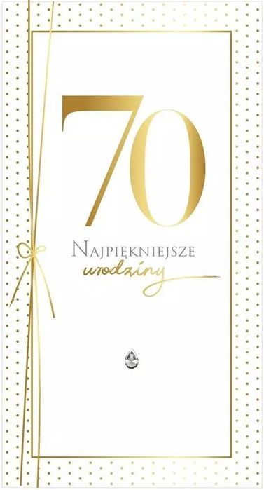 Karnet PM-196 Urodziny 70. Kukartka