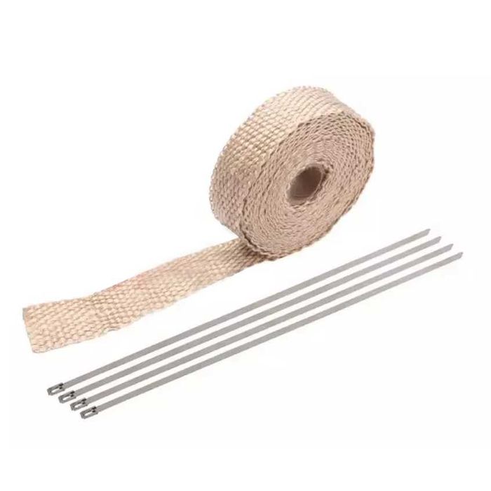 Fita térmica 25 mm x 5/10/15 metros moto escapes abraçadeiras metal