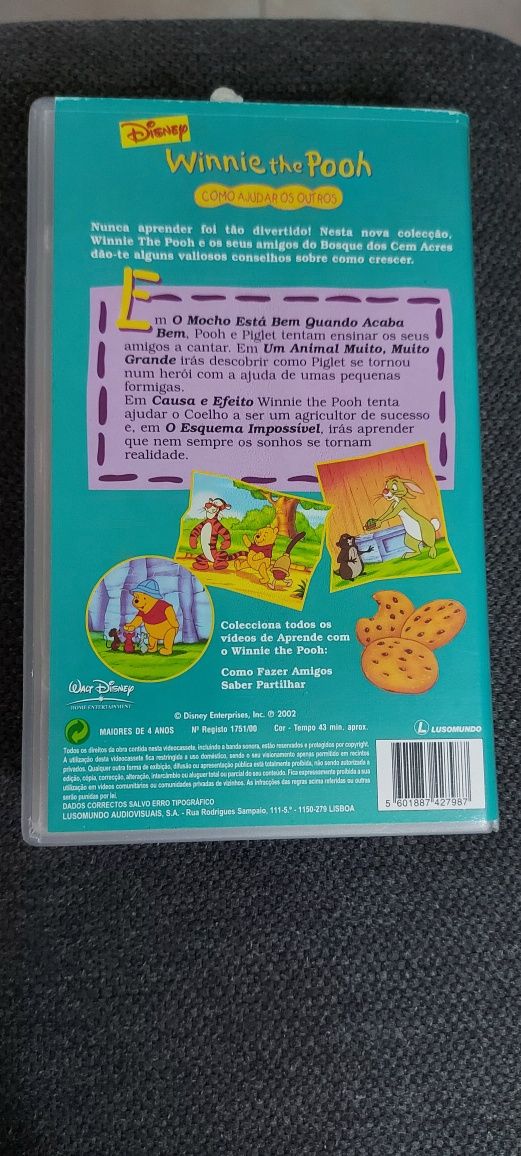 Coleção Vídeos VHS Winnie the Pooh
Como ajudar os outros
O dia do amig