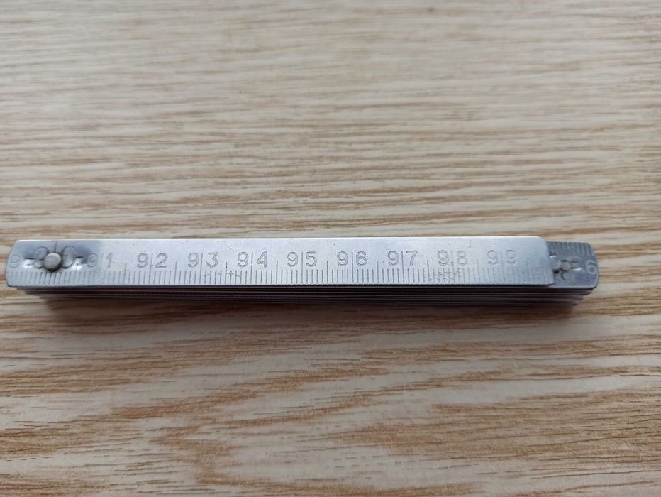 Метр раскладной металлический времен СССР,