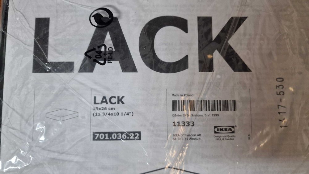 Estante de parede, preto, 30x26 cm