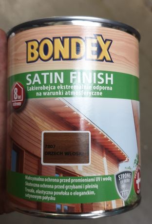 Lakierobejca Bondex Satin Finish Orzech Włoski UV 0,75L