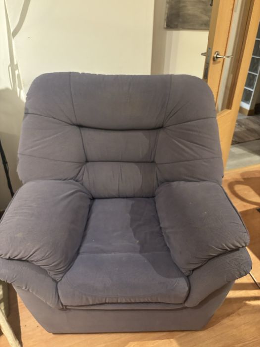 Poltrona azul, pode ser vendido em conjunto comno sofa