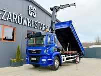 MAN MAN TGM TGL TGS 18.250 // E6 // wywrotka + HDS HMF z pilotem // 4x2 // budowlanka // kiper wywrot żuraw dzwig kran Crane  TGM TGL TGS 18.250 // E6 // wywrotka + HDS HMF z pilotem // 4x2 //