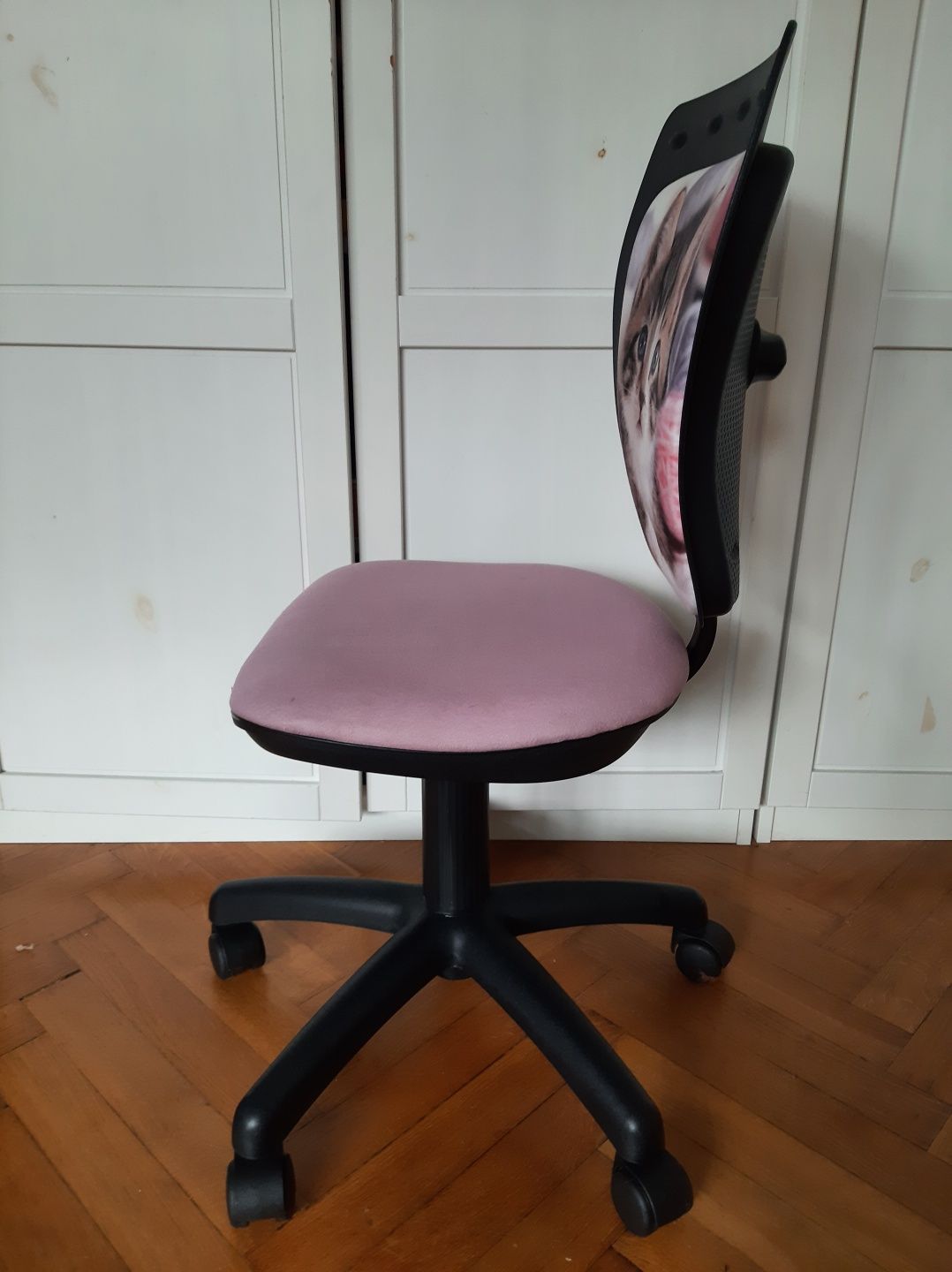 Krzesło do biurka dziecięce kotek