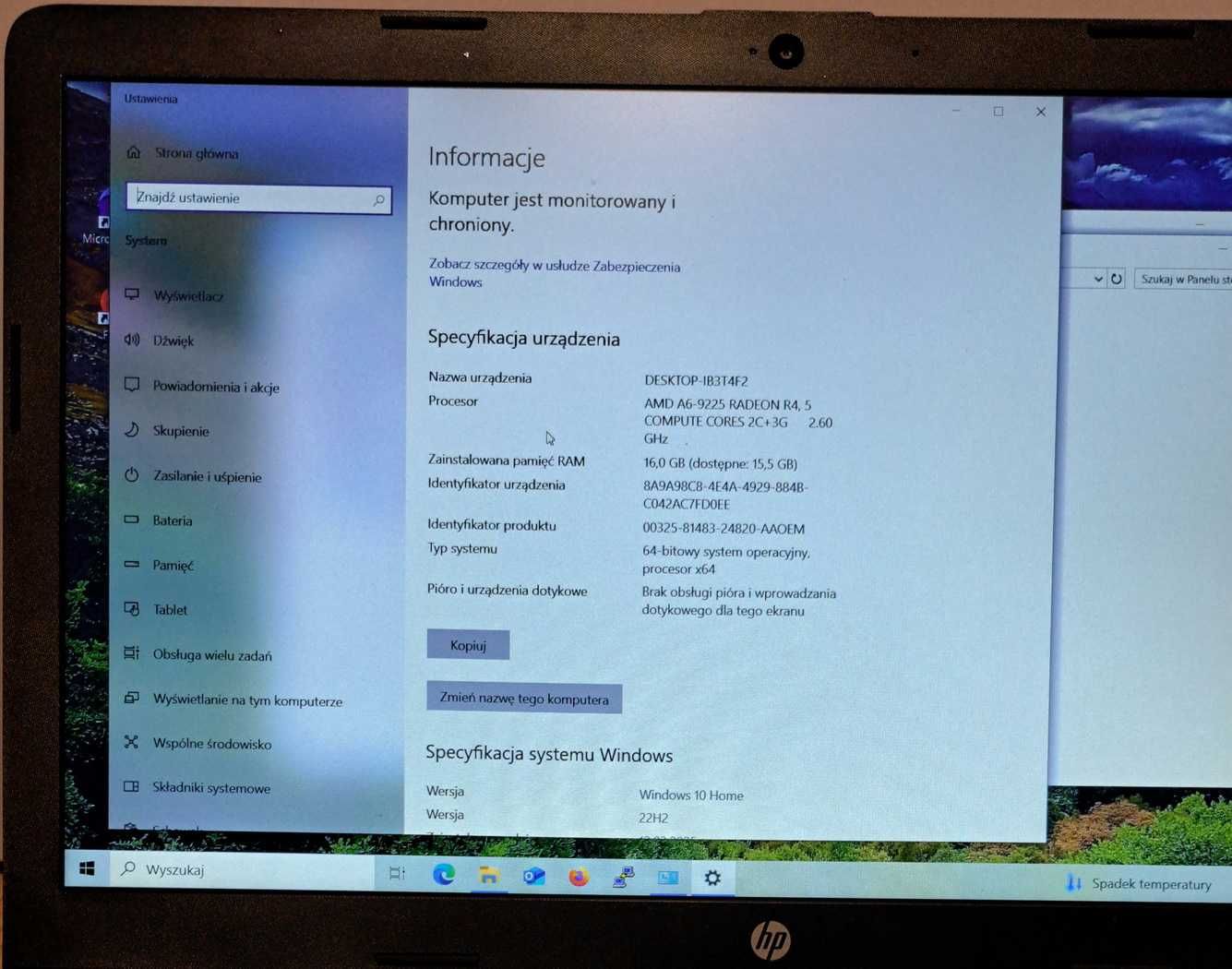 Laptop HP 255 G7
