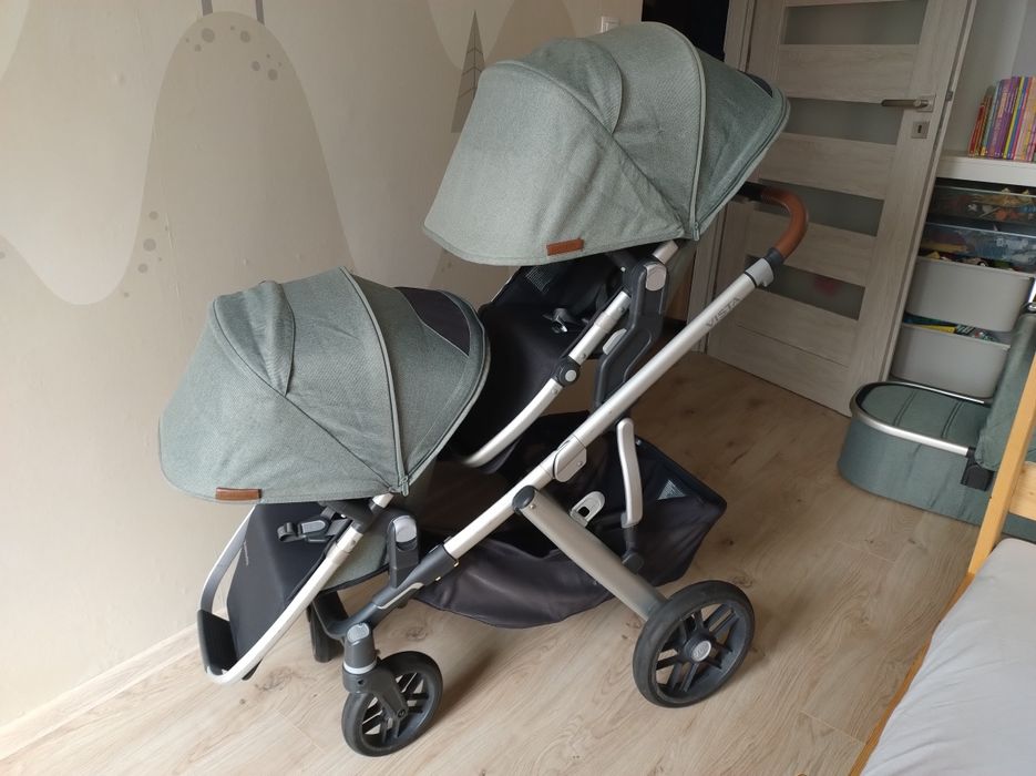 Wózek Uppababy Vista V2 emmet rok po roku, bliźniaki, rodzeństwo