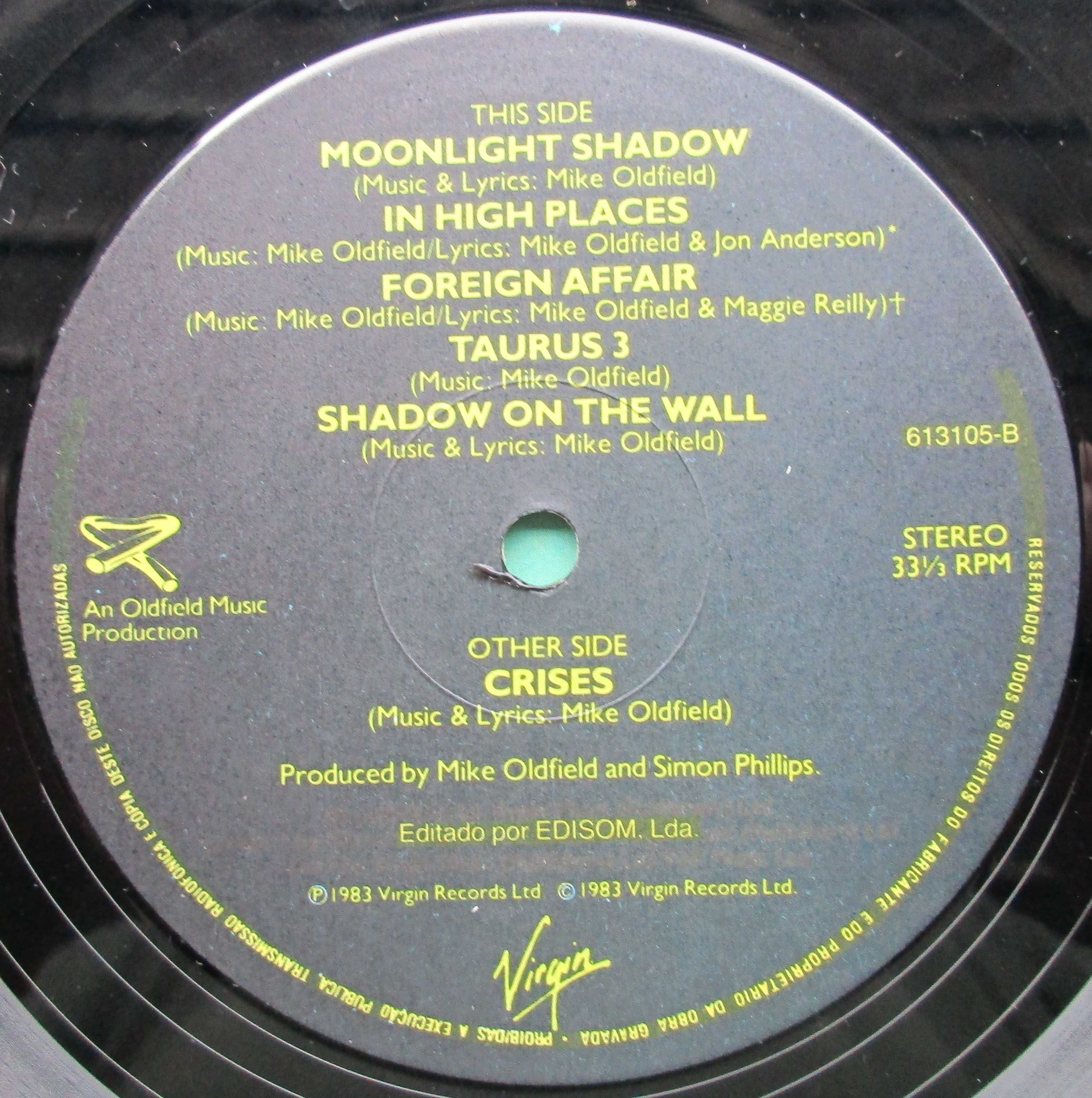 Mike Oldfield - - - - - Crises - - - - - LP