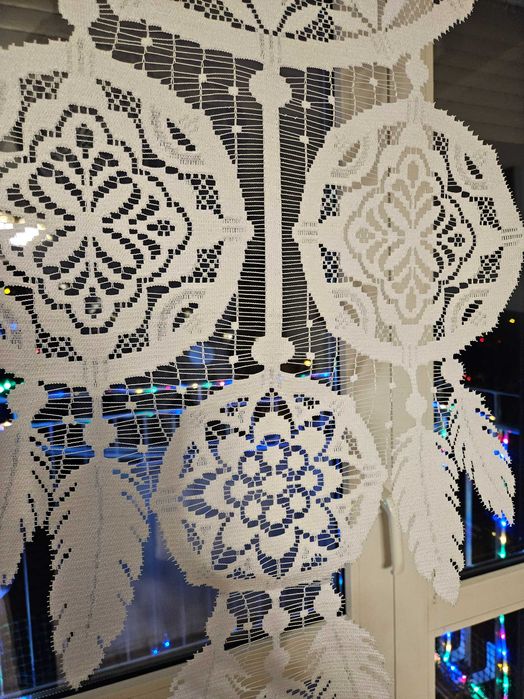 Dwa panele okienne 45 x 130 cm łapacz snów dekoracja okno 2 sztuki