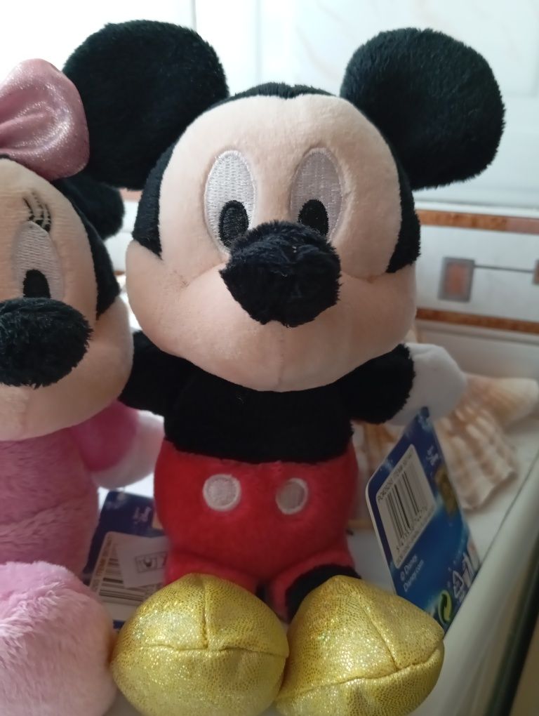 Mickey e Minnie Peluches Novos com Etiquetas