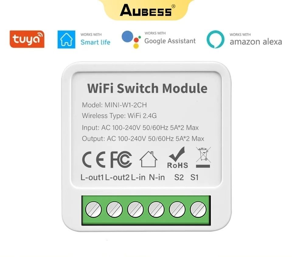 WiFi реле модуль - 2 канала - в умный дом