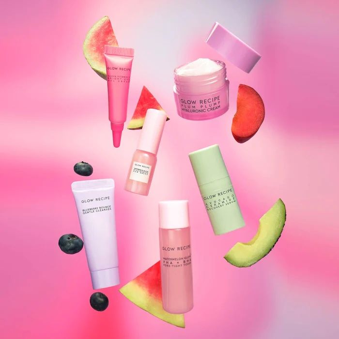 Набір мініатюо по догляду за обличчям від Glow Recipe