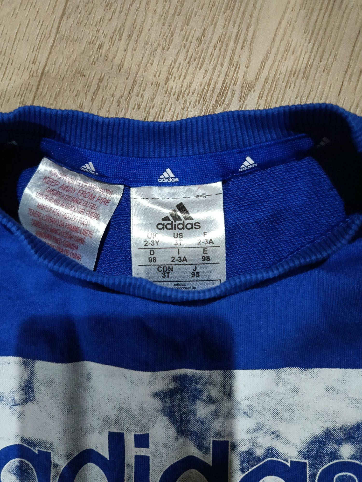 Bluza niebieska adidas