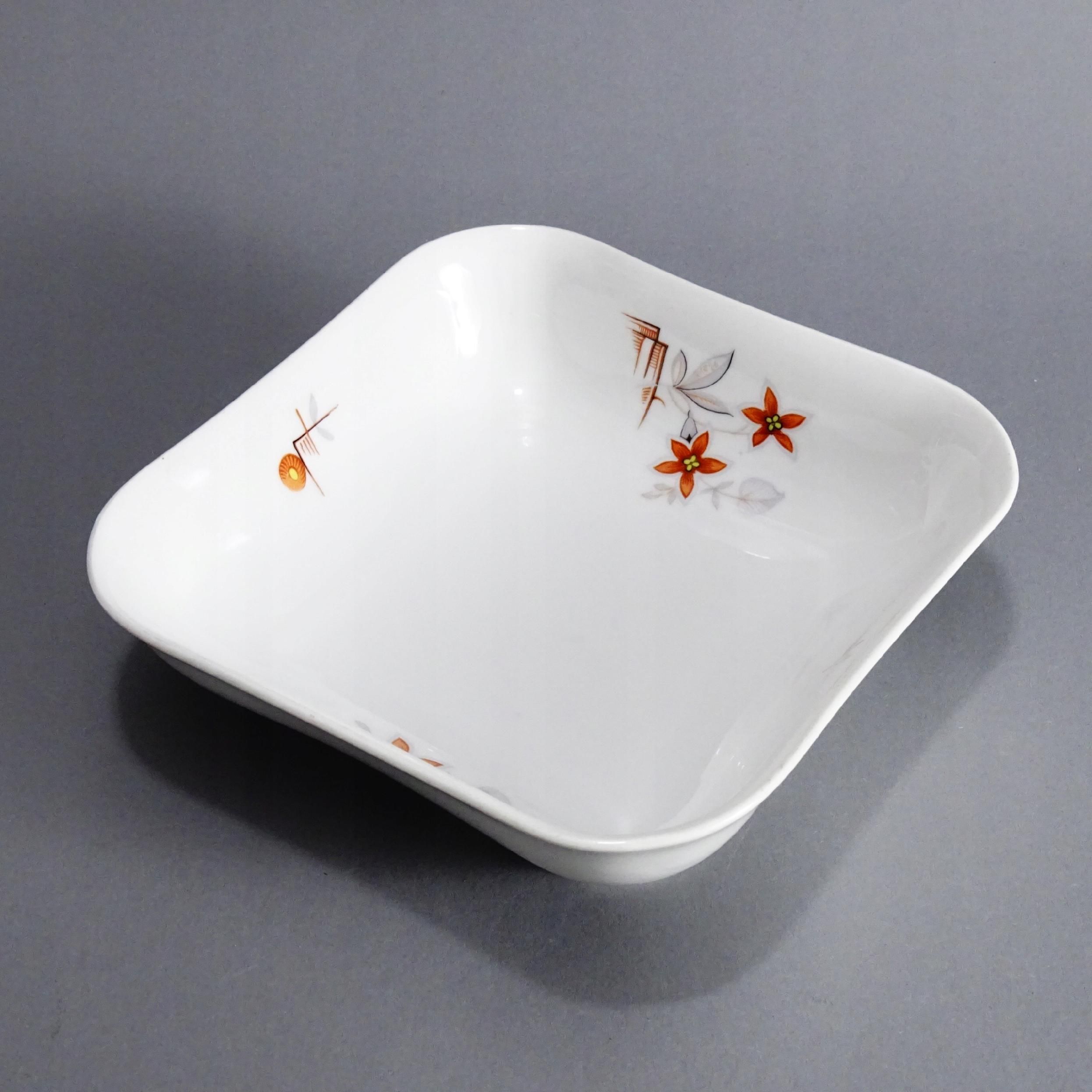 art deco przedwojenna porcelanowa salaterka