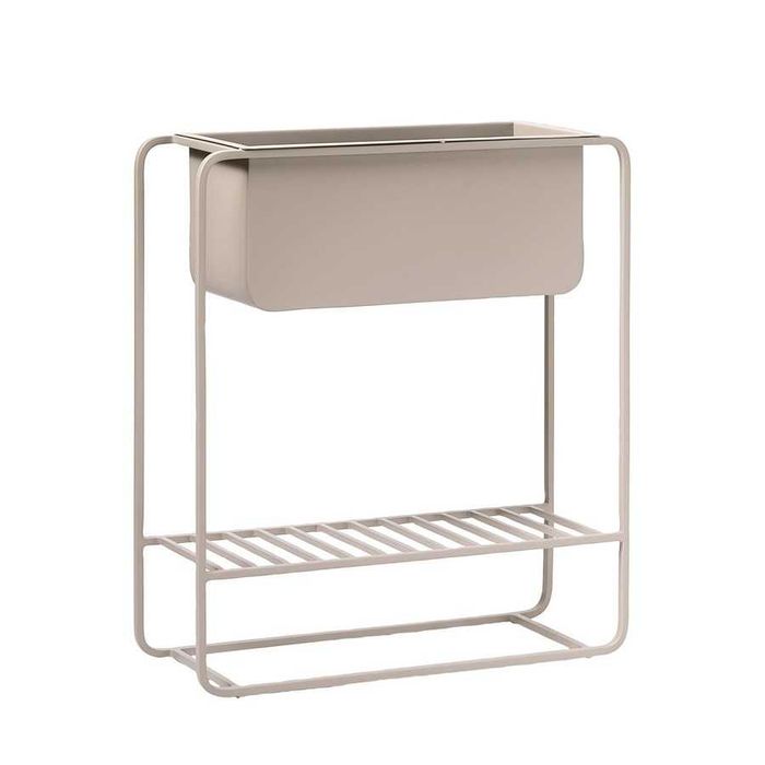 Doniczka stojąca / kwietnik w kolorze beżowym