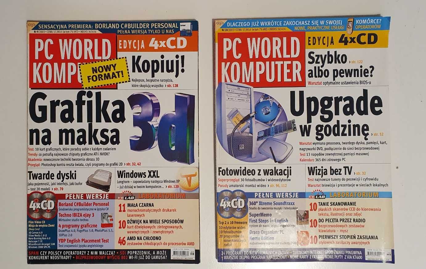 PC WORLD KOMPUTER archiwalne numery magazynu komputerowego