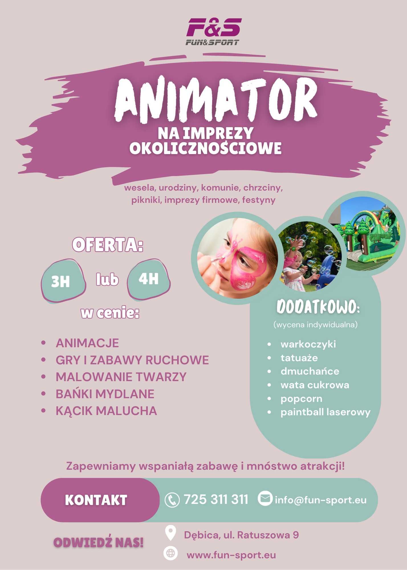 Animator na imprezy okolicznościowe