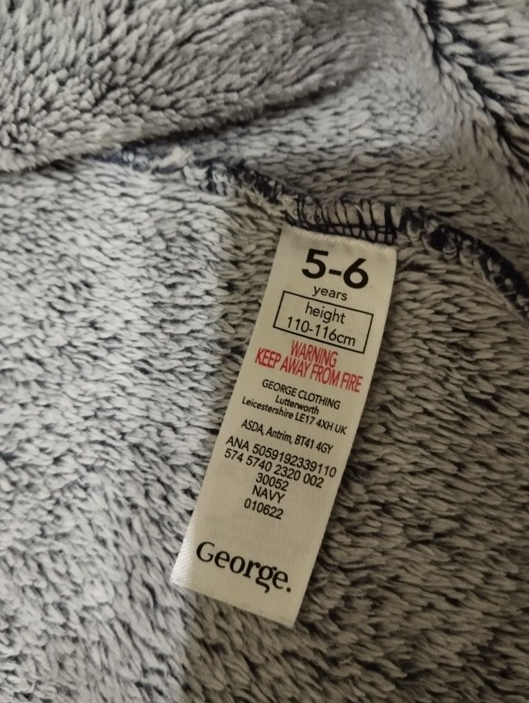Дитячий махровий халат George, 5-6 р.