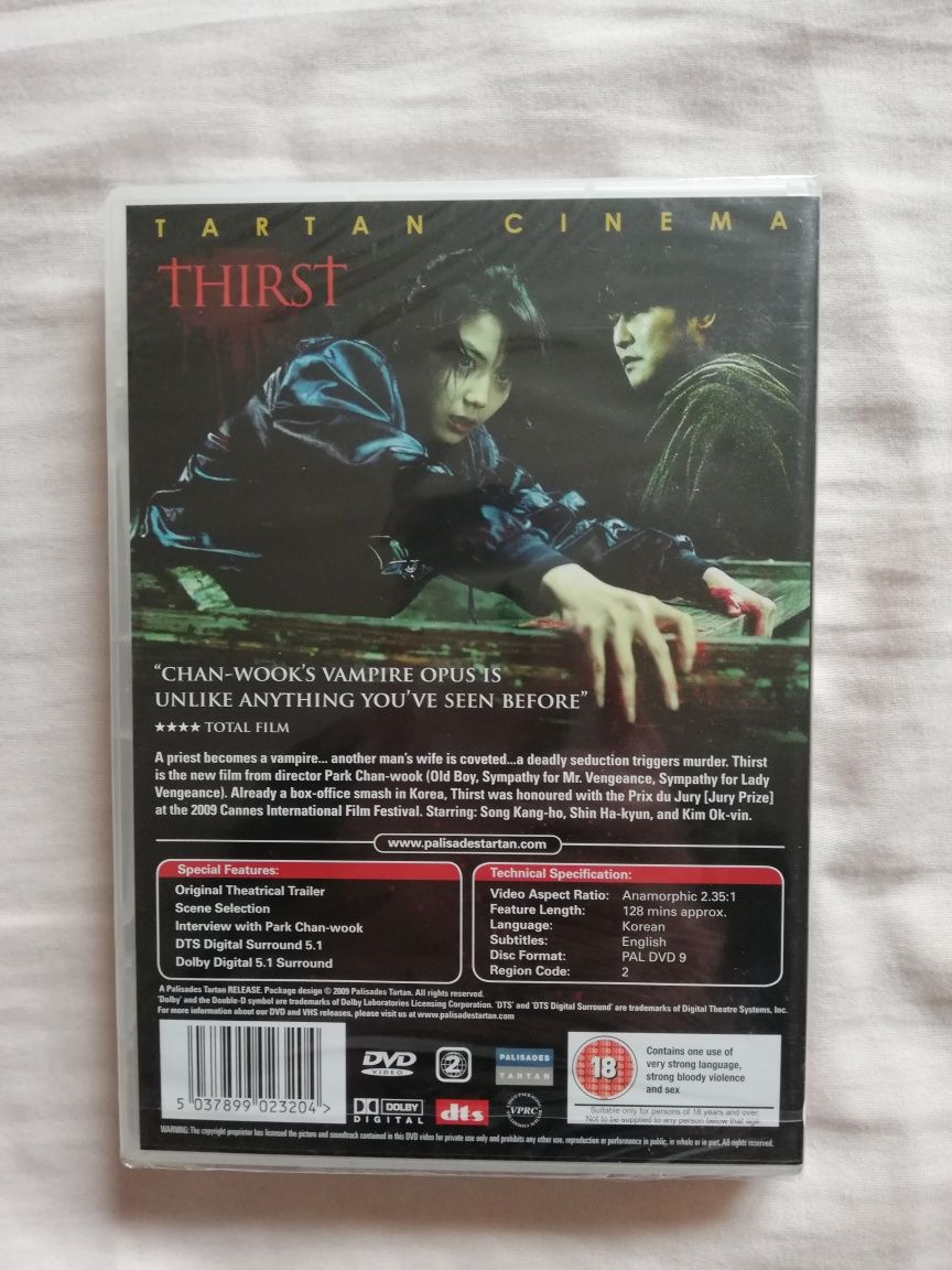 Dvd do filme "Thirst", de Park Chan-Wook"