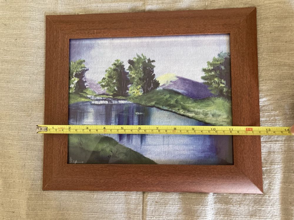 Quadro com Moldura madeira