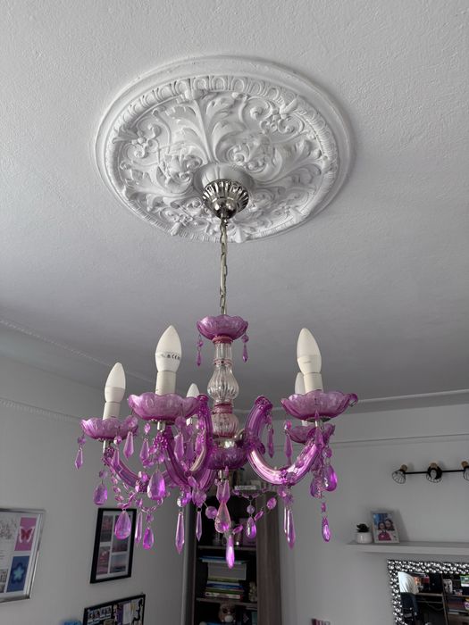 Żyrandol lampa 5- żebrowa