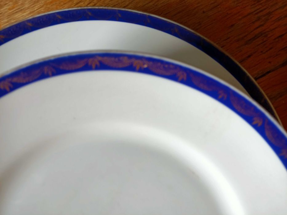 Waza,sosjerka,talerze porcelana Giesche lata 30te.