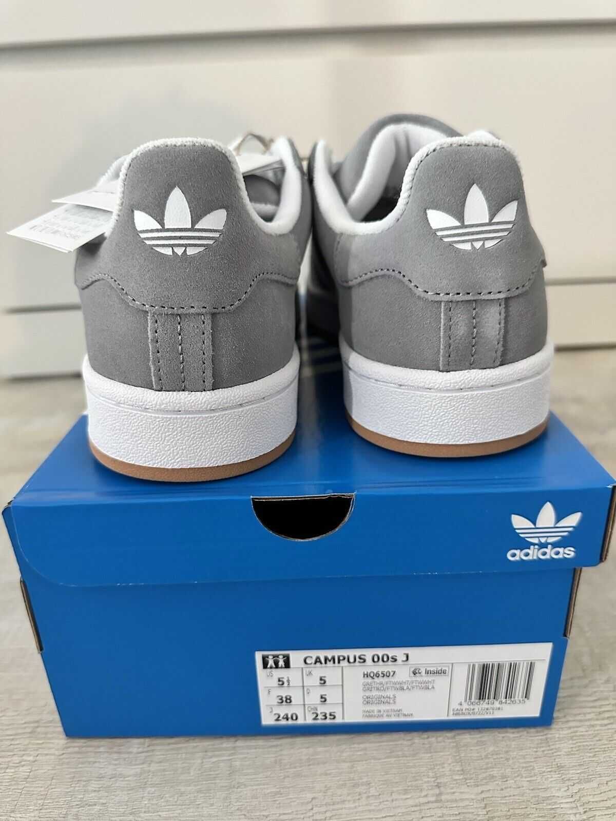 "Adidas Campus 00 - ""Goma Gris"" Totalmente Nuevo 38