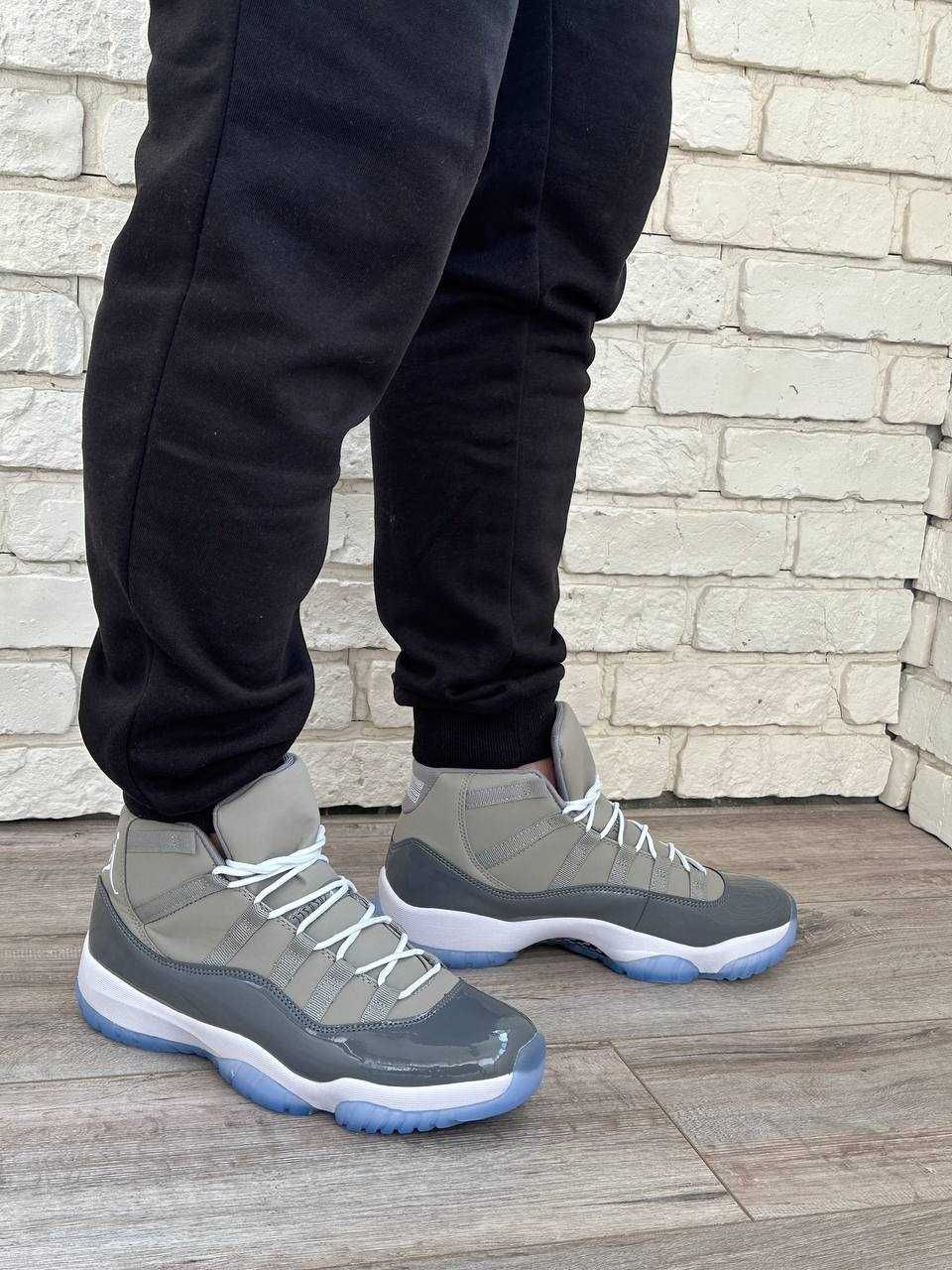 Чоловічі кросівки Air Jordan 11 Retro Cool Gray джордан 11 серые