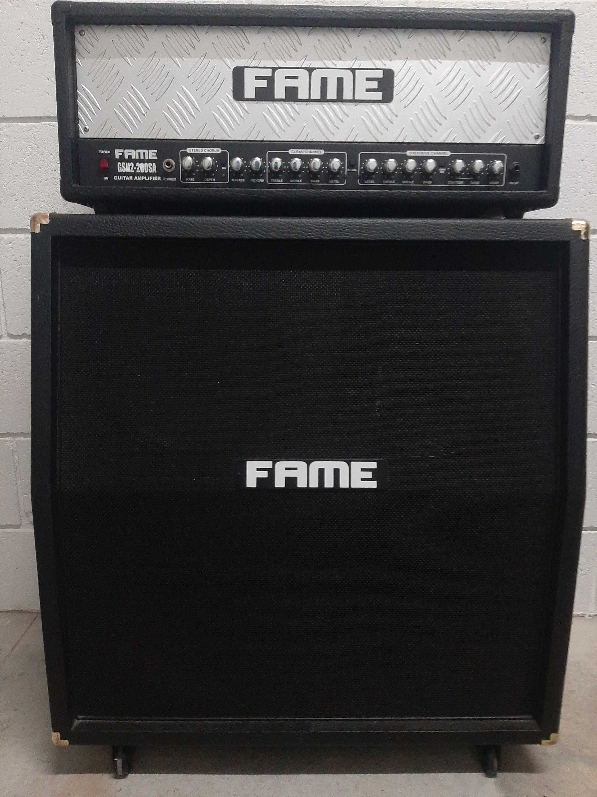 Amplificador de Guitarra Cabeça e Coluna Fame