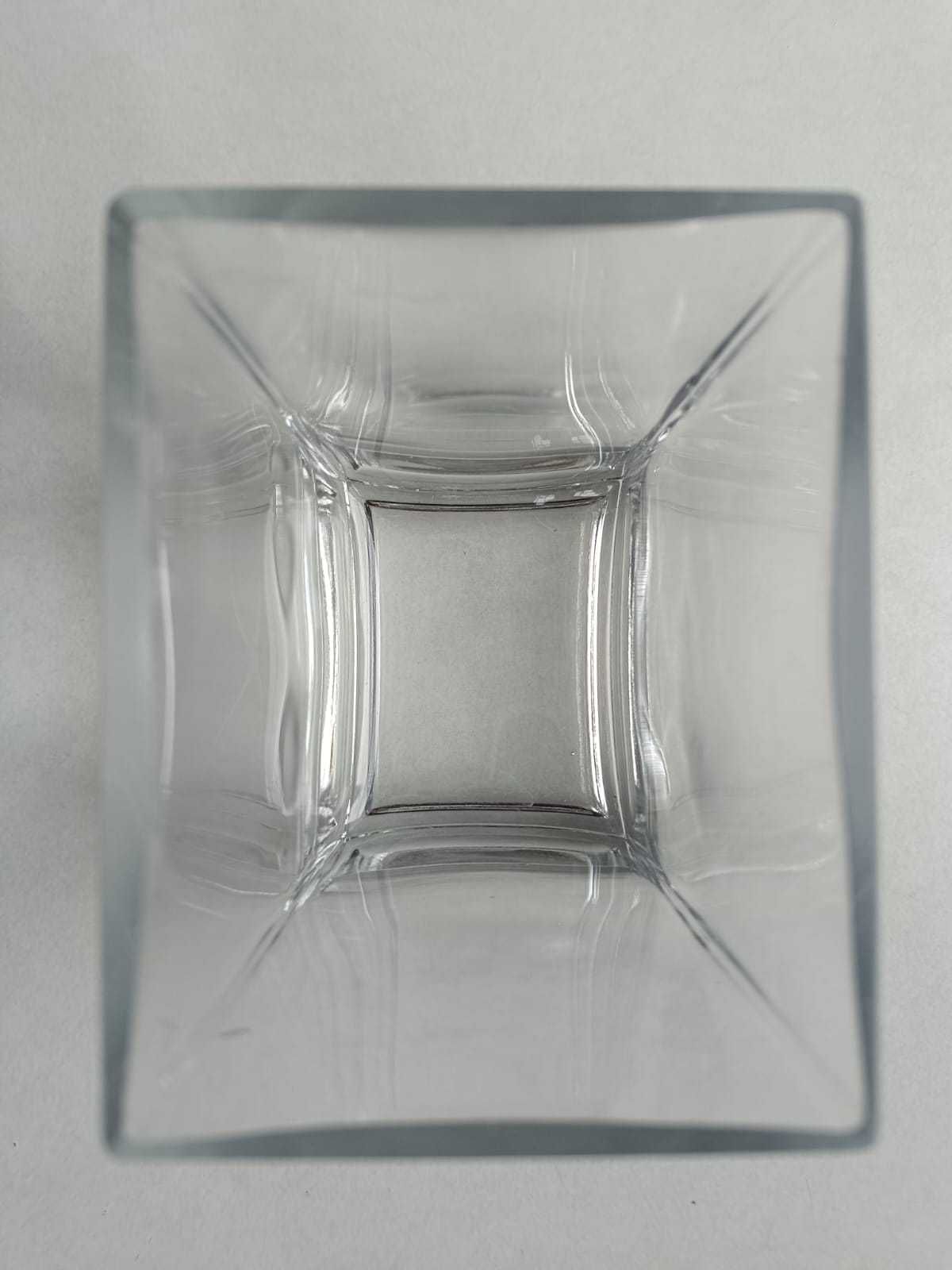 szklany wazon prostokątny super stan - jak nowy