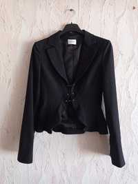 Стильный черный пиджак motivi, италия, р.xs-s
