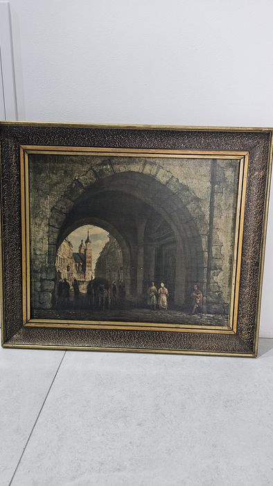 Reprodukcja obrazu – Marcin Zaleski „Brama Floriańska w Krakowie” – PR