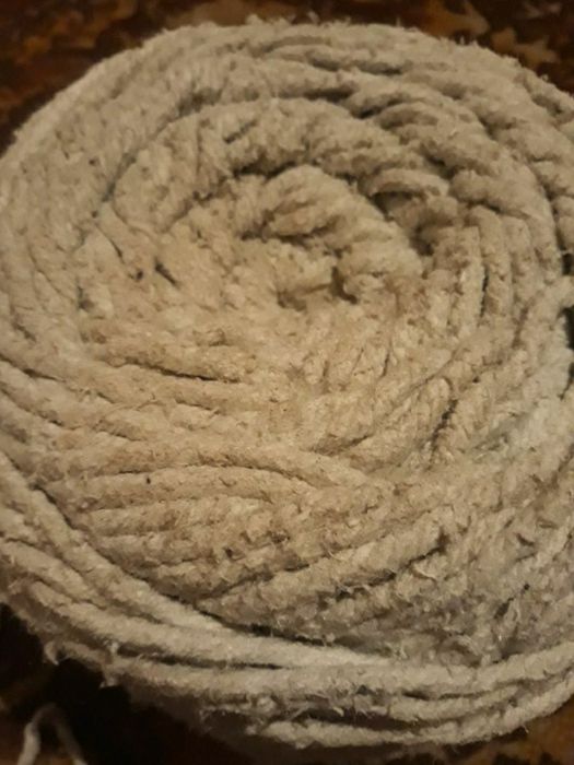 Нить асбестовая СССР Бухта 300м (диаметр - 5 мм), шнур асбестовый