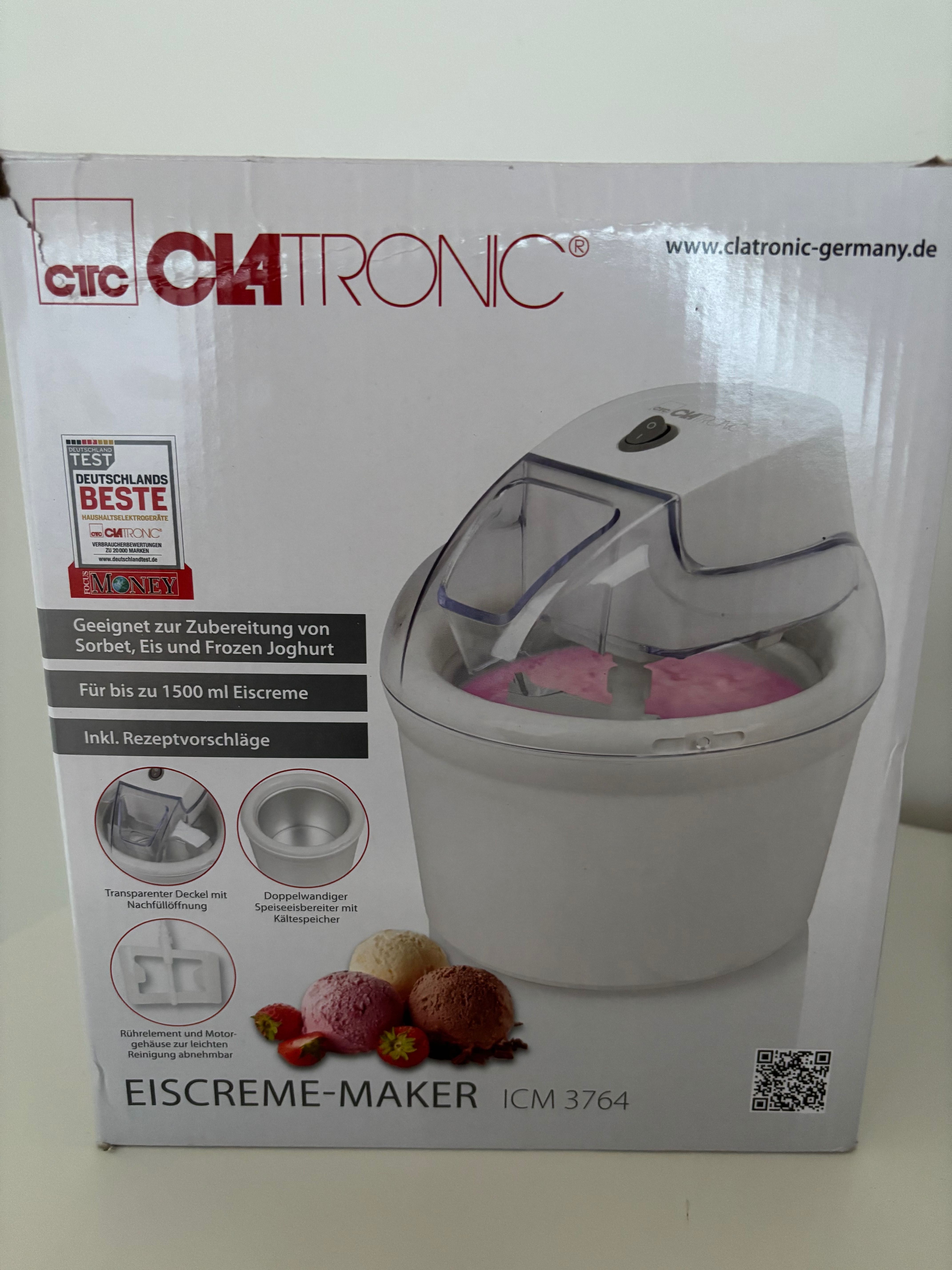 Maszynka do lodów CLATRONIC ICM 3764