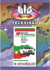 TAP Rallye de Portugal 1999 guia programa Sic televisão