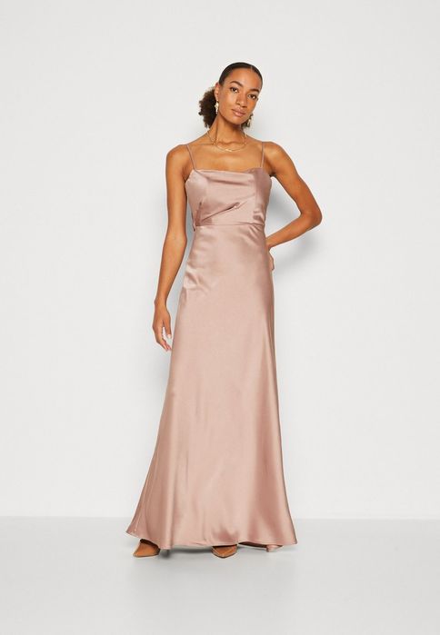 Sukienka  balowa maxi brudny róż Jarlo 40