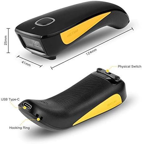 NETUM C750 Bluetooth 2D Barcode Scanner, Wireless QR Barcode