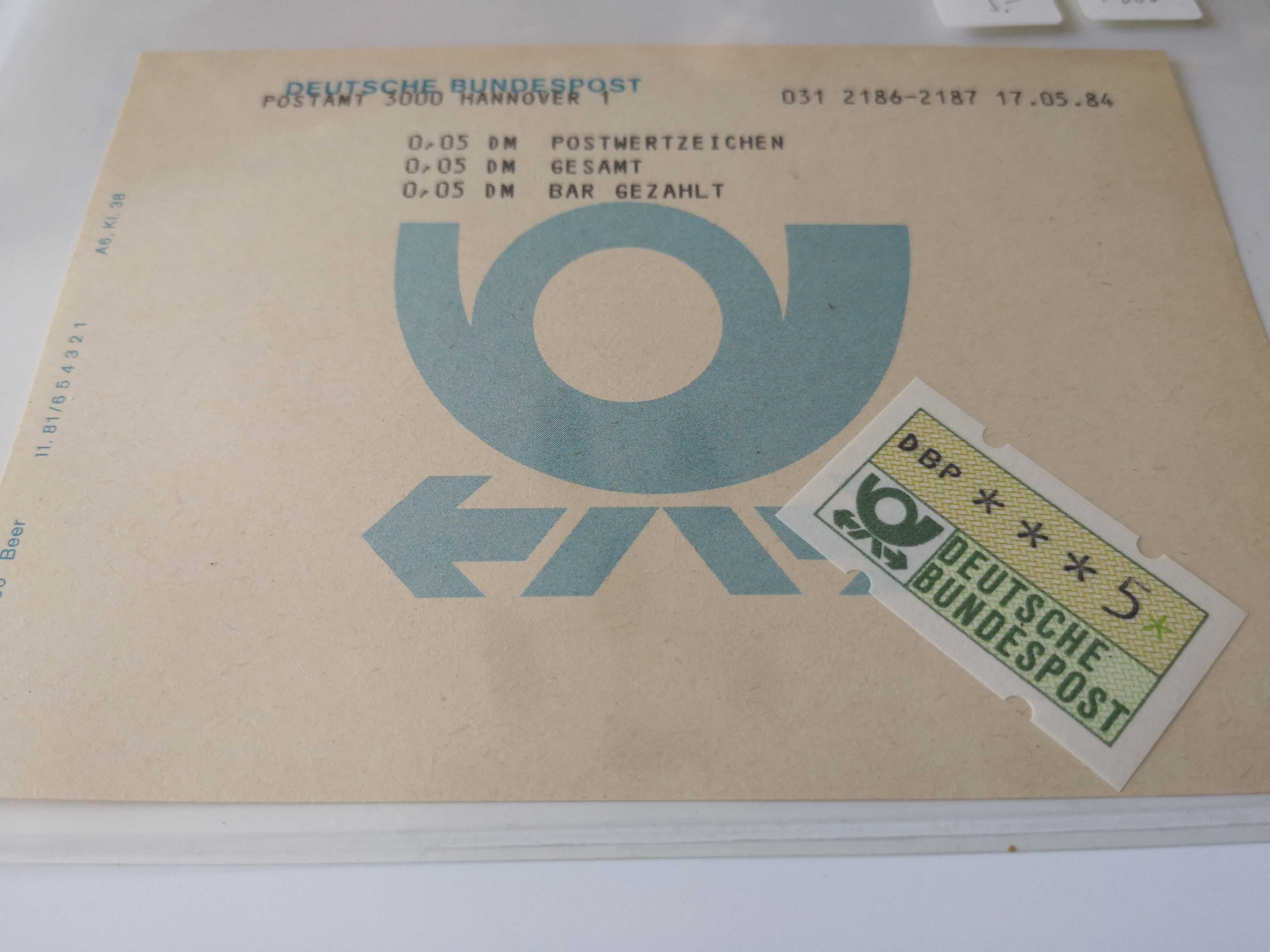 Znaczki z automatu Niemcy Deutsche Bundespost 1984