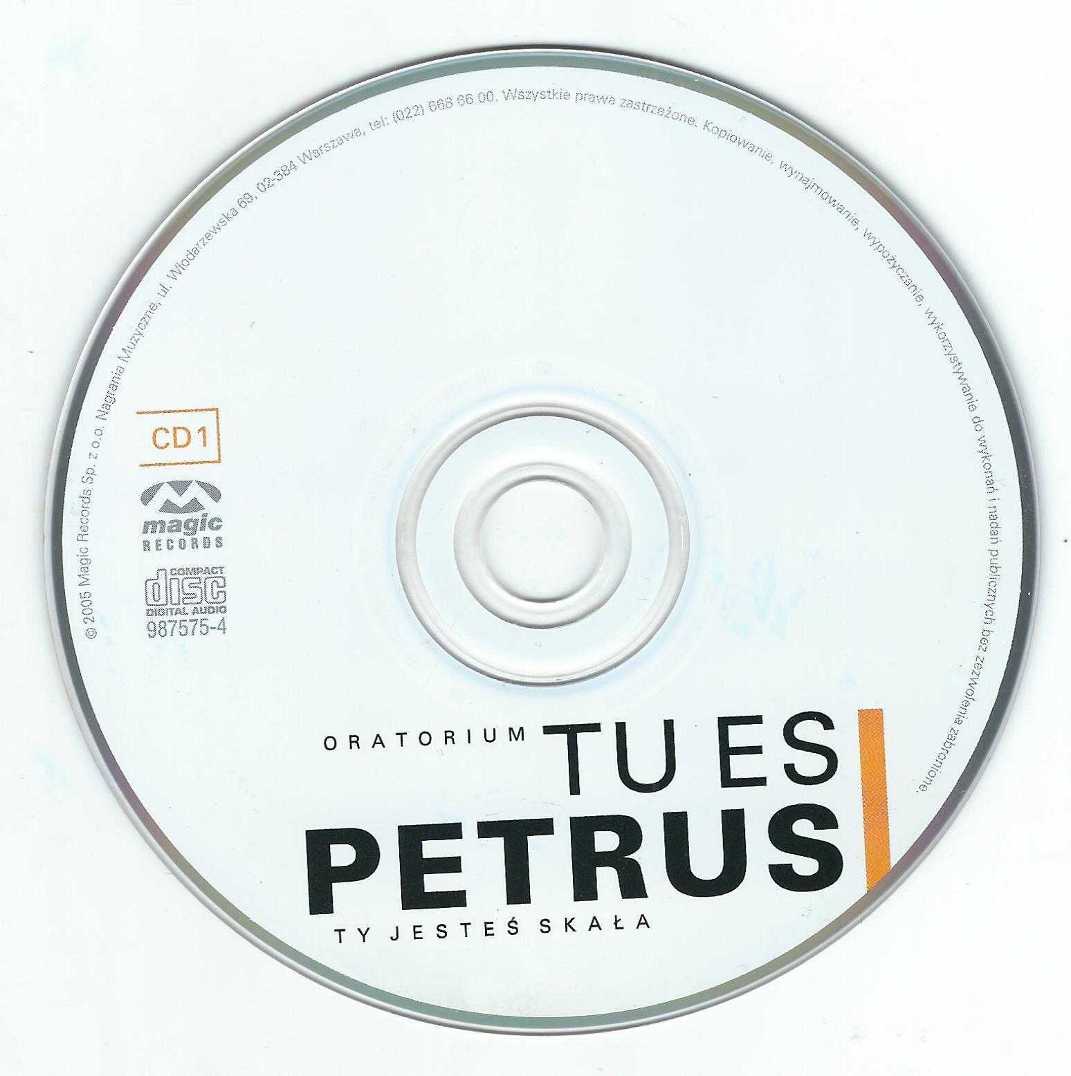 2 CD Piotr Rubik-Zbigniew Książek – Tu Es Petrus-Ty jesteś skała  2005