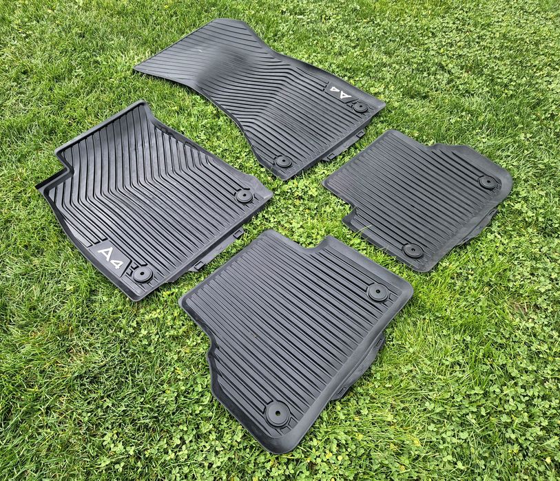 Oryginalne Gumowe Dywaniki Audi A4 B9- Komplet przód tył - Idealne