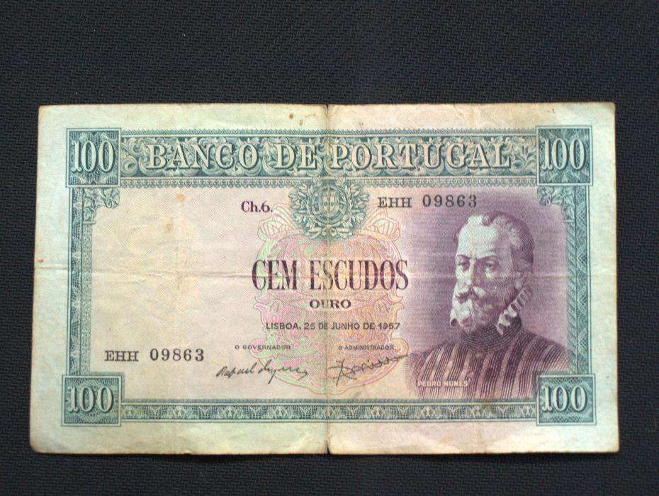 Nota 100 escudos de 1957