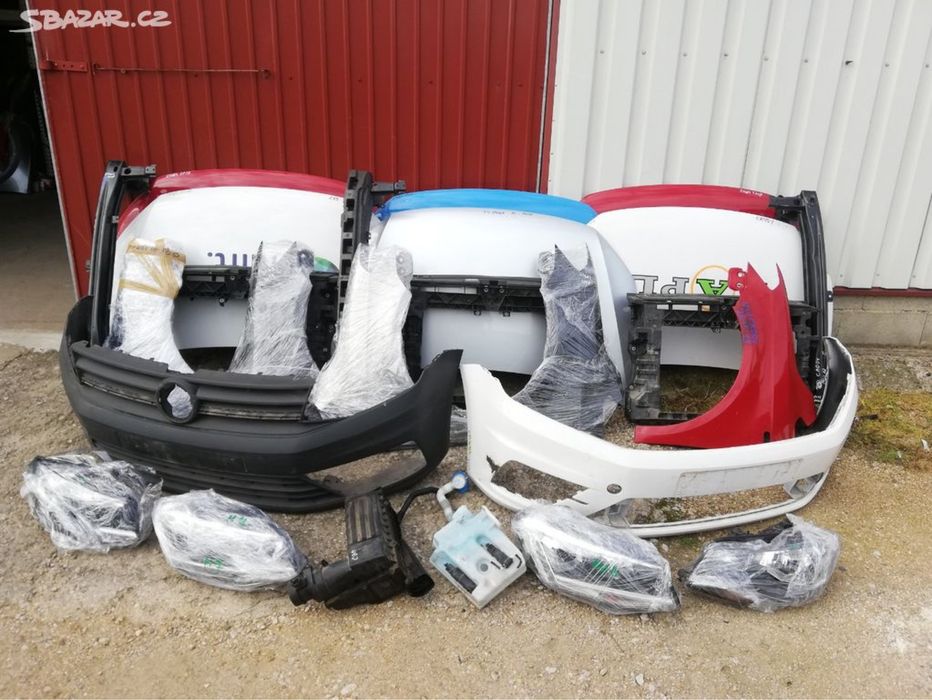 Бампер капот фара крило радіатор телевізор двері VW Caddy Touran 03-20