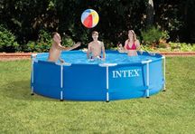 Басейн каркасний Intex 28200 Metal Frame 305 х 76 см объем 4485 лит