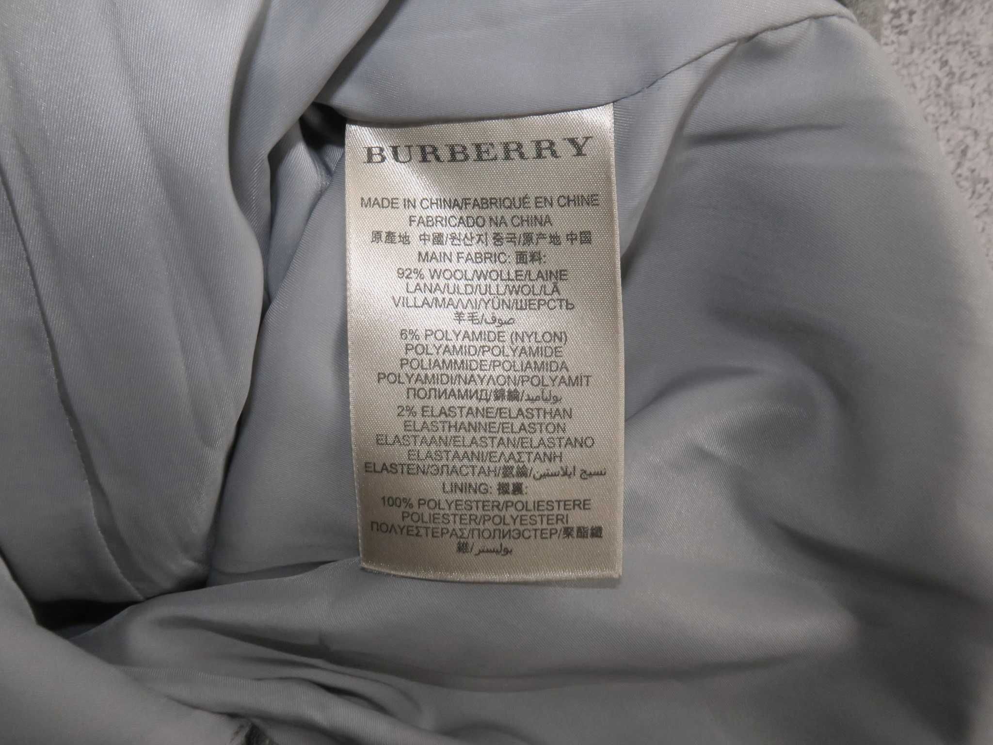 Burberry wełniana sukienka elegancka XL