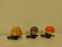 Figurki Harry Potter 3szt Hermiona, Harry Potter i Ron
