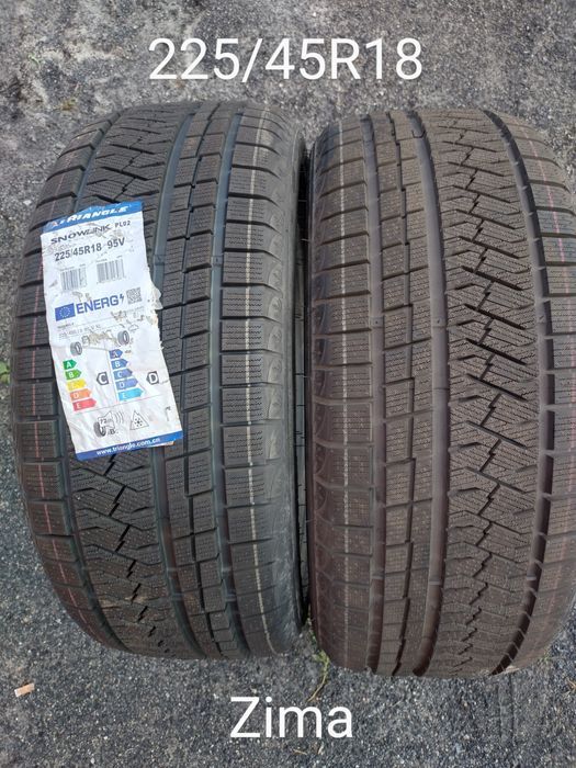 Para opon zimowych 225/45R18 Triangle montaż wyważanie