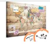 Quadro mapa mundo 120x80 cm, novo