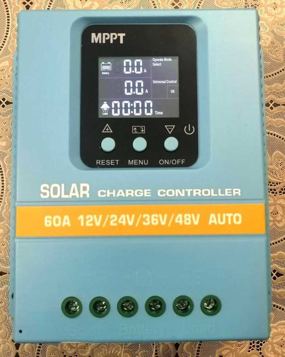 МРРТ 60A контролер заряду АКБ від сонячних панелей 12-24-36-48в PV100V