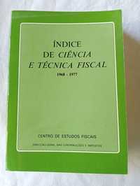 Livro Índice de Ciência e Técnica Fiscal 1968 a 1977