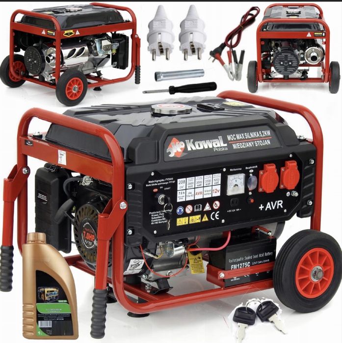 AGREGAT KOWAL A3 pradotworczy  5,2KW ELE-START AVR+ miedz stojan okazj